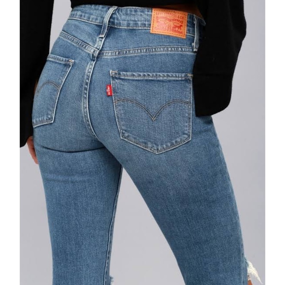 Levi’s 721 High Rise Ripped Skinny 27 - Picture 2 of 8